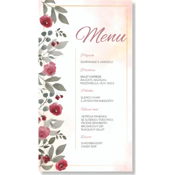 Party nádobí Personal Menu - Vintage Rose Zvolte množství: od 11 ks do 30 ks