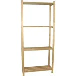 Dřevěný regál DR65P4PB 75 x 40 x 170 cm…