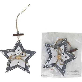Vánoční ozdoba Hvězda k zavěšení D6892
