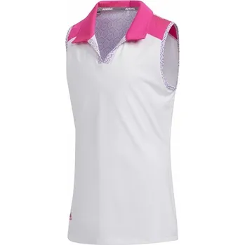 Chlapecké oblečení Adidas Adidas Printed Colorblock juniorské polo SHOCK PINK, Velikost 164