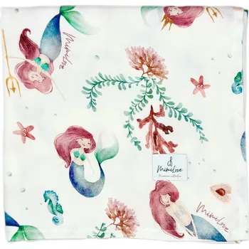 přikrývka Mimilove Bambusová přikrývka 100x100 cm Mořská panna