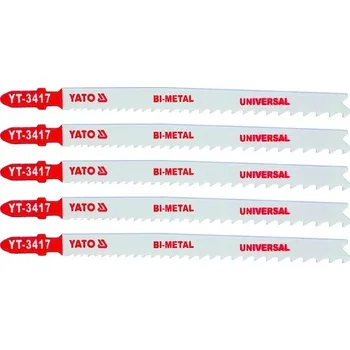 Pilový plátek List pilový do přímočaré pily 130 mm UNI TPI10-5 5 ks Bi-Metal