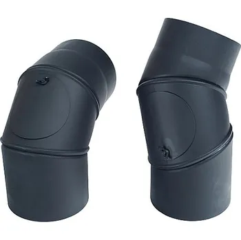 Kouřovod Kovo Kraus Přenastavitelné čistící koleno kouřovodu 120 mm/0-90° 1,5 mm