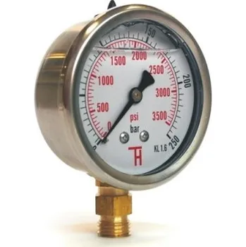 Hydraulický filtr Manometr 0-100Bar M12x1,5 SV pr.63mm gly