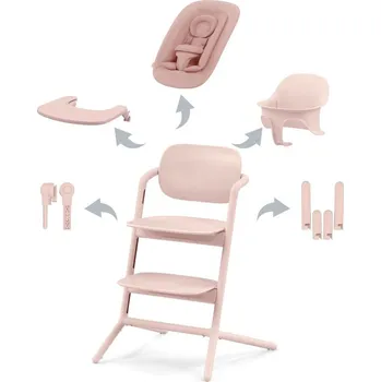 Jídelní židlička CYBEX jídelní židlička set 4v1 Lemo Pearl pink/Light pink