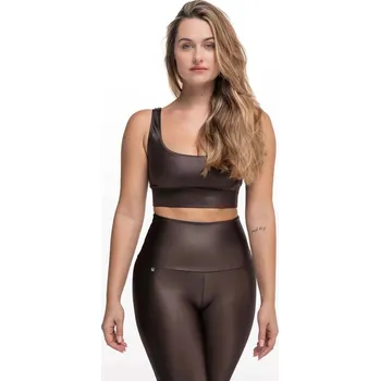 cyklistický dres ATHLEEYA Podprsenka - ALLURE SHINE - hnědá S