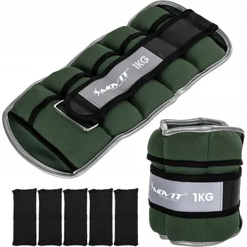 Obraz Závaží na cvičení na ruce a nohy Movit 20040981 2x1 kg zelené