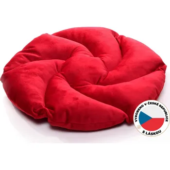 Ekomazlíček Pelíšek pro kočky LOLLIPOP červený Průměr: 30 cm