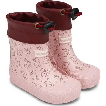 Dívčí obuv BUNDGAARD BAREFOOT dětské gumáky COVER - Rabbit Rose Velikost: 19