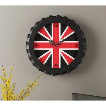 Hodiny Designové nástěnné hodiny Retro UK