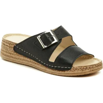 Dámské sandále MintakaCZ Mintaka 41015-25 černé dámské nazouváky na klínu EU 38 + DÁREK