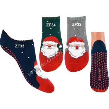 Dámské ponožky STEVEN Froté ponožky s ABS Steven-132-32 Barva: ZF32-sivá, Velikost: 38-40(25-26)