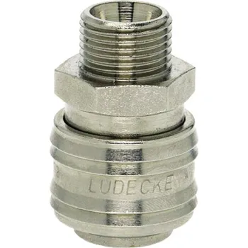 Lüdecke Rychlospojka Standard M14x1,5 vnější niklovaná