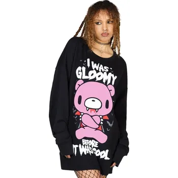 Pánská mikina mikina bez kapuce unisex Gloomy the Naughty Grizzly - I Was Gloomy - KILLSTAR - KSRA010688 - XS