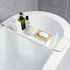 Koupelnový nábytek Nastavitelná police na vanu 55 x 16,5 x 5 cm bílá