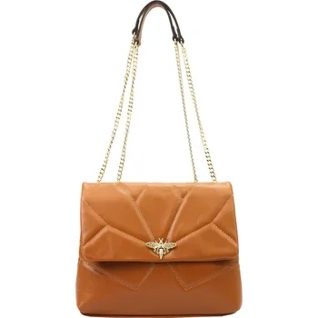 Kabelka Kožená kabelka Luka 20-029 Bz camel