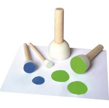 Umělecký štětec Tupovací štětec sada malá - 4 ks