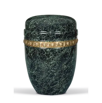 Smuteční dekorace Kovová urna Faith Patina - Růže