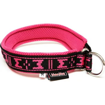 Obojek pro psa ManMat obojek POLSTROVANÝ DESIGN - růžová XS Velikost XS