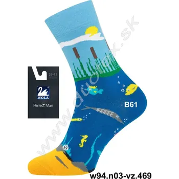 Pánské ponožky WOLA Pánské ponožky w94.n03-vz.469 Barva: B61, Velikost: 39-41(26-27)