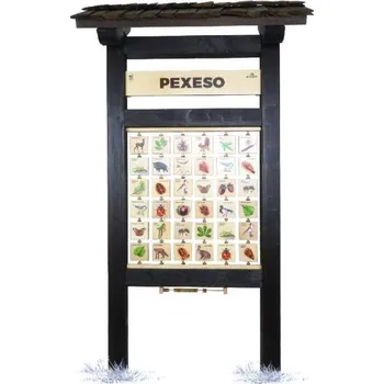 Pexeso Pexeso L U vody - edukační tabule venkovní dřevěná