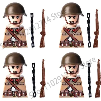 ostatní stavebnice Vojenská stavebnice raketové dělostřelectvo, figurky | styl lego - 054 Sovětská armáda