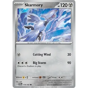 Karetní hra Skarmory 119/167 - Twilight Masquerade Typ karty: Non-Holo