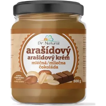 Dr.Natural Arašídový krém s mléčnou čokoládou 500g