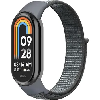 Příslušenství k fitness náramku Mi Band 8/9/10 nylonový náramek Barva: Šedá, Typ: 14