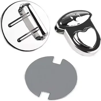 Kabelka Sada zapínání na kabelku 30x32 mm srdce Stříbrné (Sada zapínání na kabelku 30x32 mm srdce)