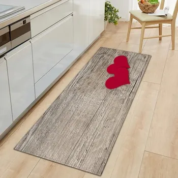 Koberec Kuchyňský protiskluzový koberec s 3D potiskem jahod - 7,40 x 120 cm 16 x 47 palců