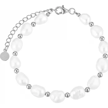 Náramek Olivie Stříbrný perlový náramek 8804 Ag 925; ≤8,3 g.