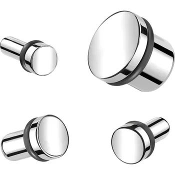 Náušnice Atreya Titanový plug s gumičkou Velikost: 8 mm