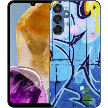 Pouzdro na mobilní telefon Gelový kryt mmCase na Samsung Galaxy M15 5G - graffiti