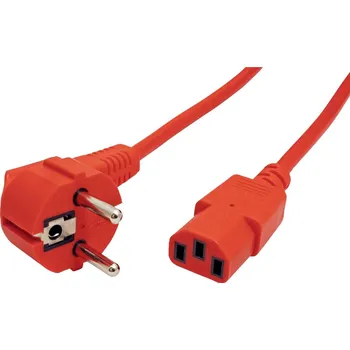 Prodlužovací kabel Roline 19.08.1010 napájecí kabel červená (jasná) 1.00 m