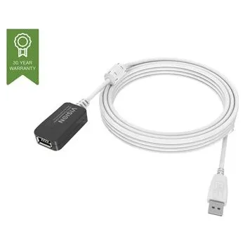 Kabel do PC VISION installation-grade USB 2.0 active extension cable TC 5MUSBEXT+