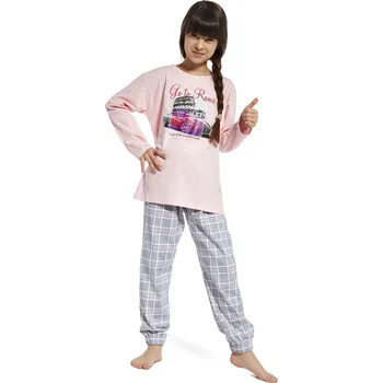 Dívčí pyžamo Dívčí pyžamo Cornette "Go to rome" 540/81 kids young Barva: Růžová, Velikost: 110-116