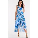 Awama 196729 šifonové šaty modré