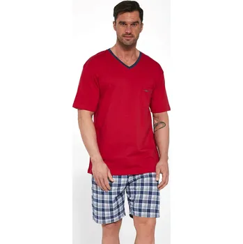 Pánské pyžamo Pánské pyžamo Cornette TOM 329/114 Barva: Červená, Velikost: L