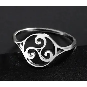 Prsten Prsten Teen Wolf (Vlčí mládě) - ocel (3) (Prstýnek Triskelion)