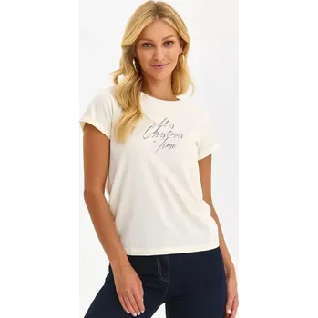 Dámské tričko Top Secret 188943 tričko krémové