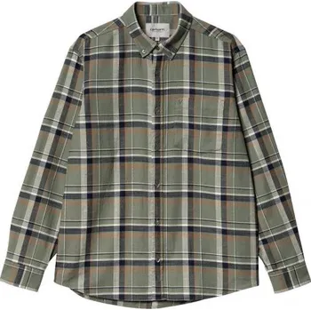 Pánská košile KOŠILE CARHARTT WIP Swenson L/S - zelená - XXL + při osobním odběru 2 271 Kč