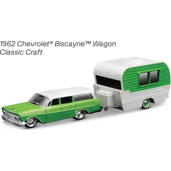 autíčko Chevrolet Biscayne Wagon 1962 + Classic Craft (sběratelský model, určeno pouze k vystavení)