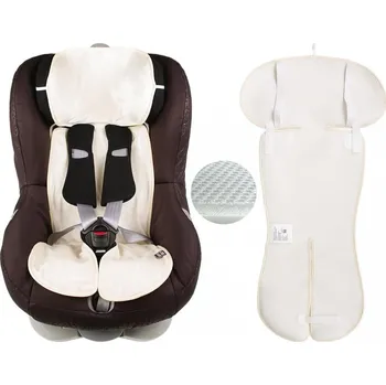 Vložka do autosedačky Kaarsgaren Vložka do autosedačky 9-36 merino 3D přírodní