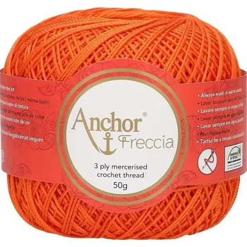 Příze Anchor Freccia 12 - 330 Pomerančová (Háčkovací příze Anchor Freccia 12 - 330 Pomerančová)