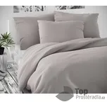 Saténové prodloužené povlečení LUXURY COLLECTION 140x220+70x90cm světle šedé