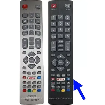 Dálkový ovladač Sharp LC-32HI3322E dálkový ovladač náhradní