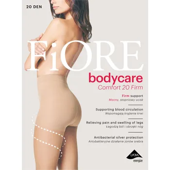 Dámské punčochy Silonkové punčocháče Fiore Comfort Firm 20 Den M5116 Barva: Béžová, Velikost: S