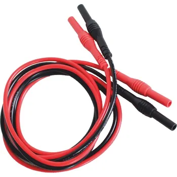 Elektrická zásuvka PP PTL903-2 kabel 2x banánkový trezor 4mm zásuvka-zásuvka 10A CAT III 1000V (2 ks)