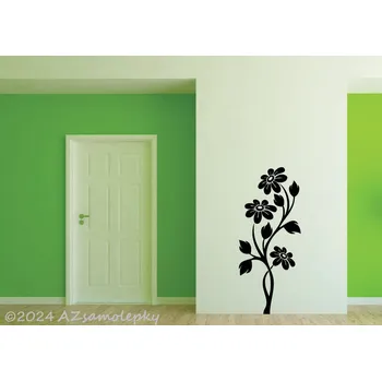 Samolepící dekorace Samolepky na zeď - Trio květin - S (25 x 60 cm)